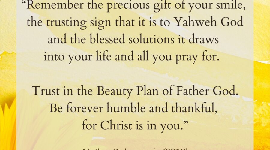 Trust in the Beauty Plan of Father God